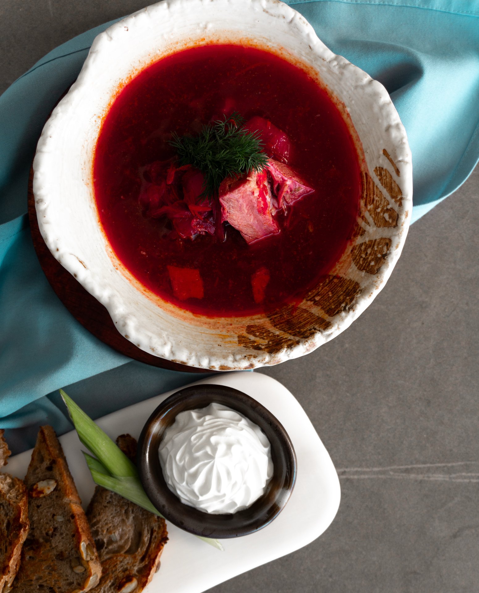 Borsch with beef