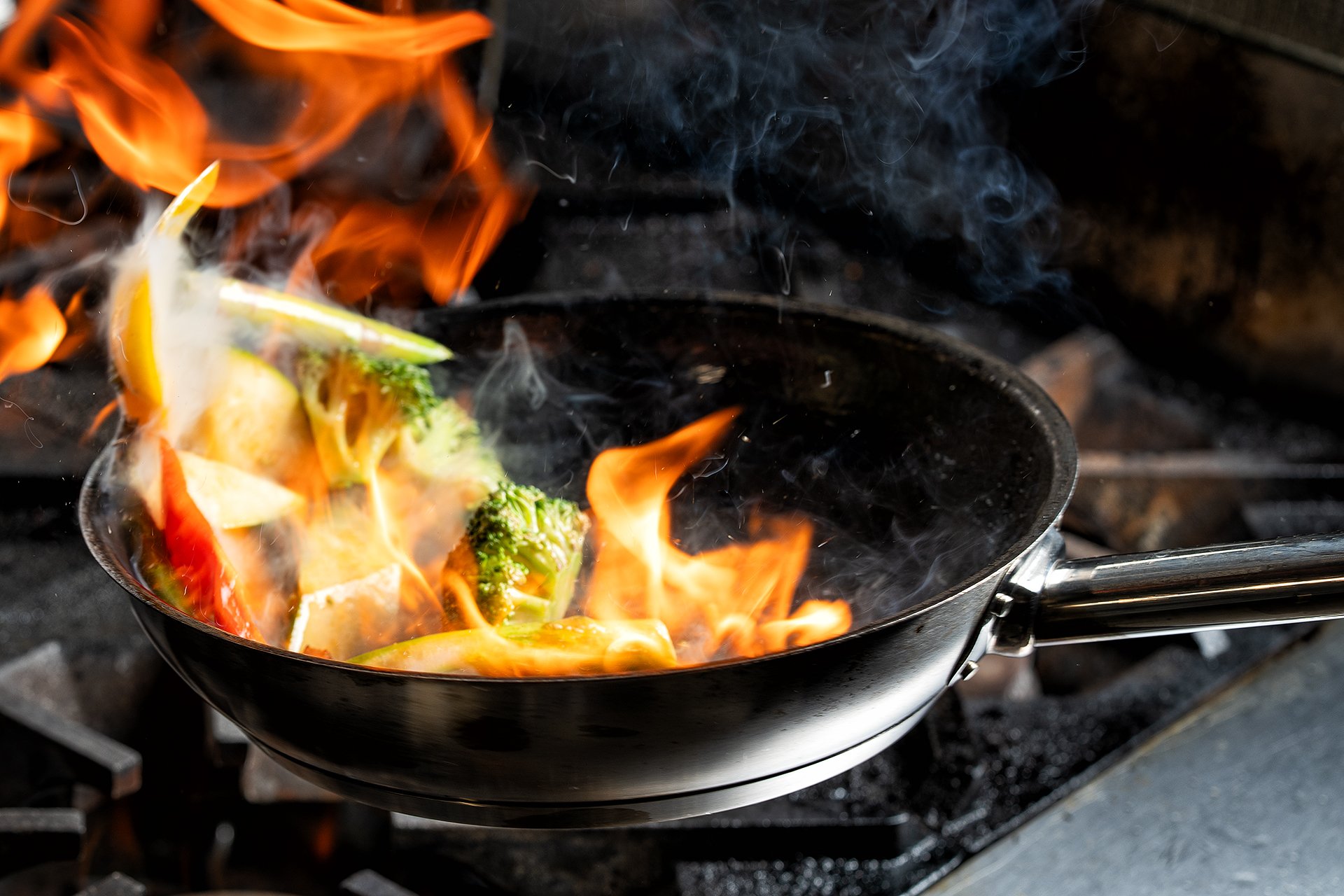 Flaming wok